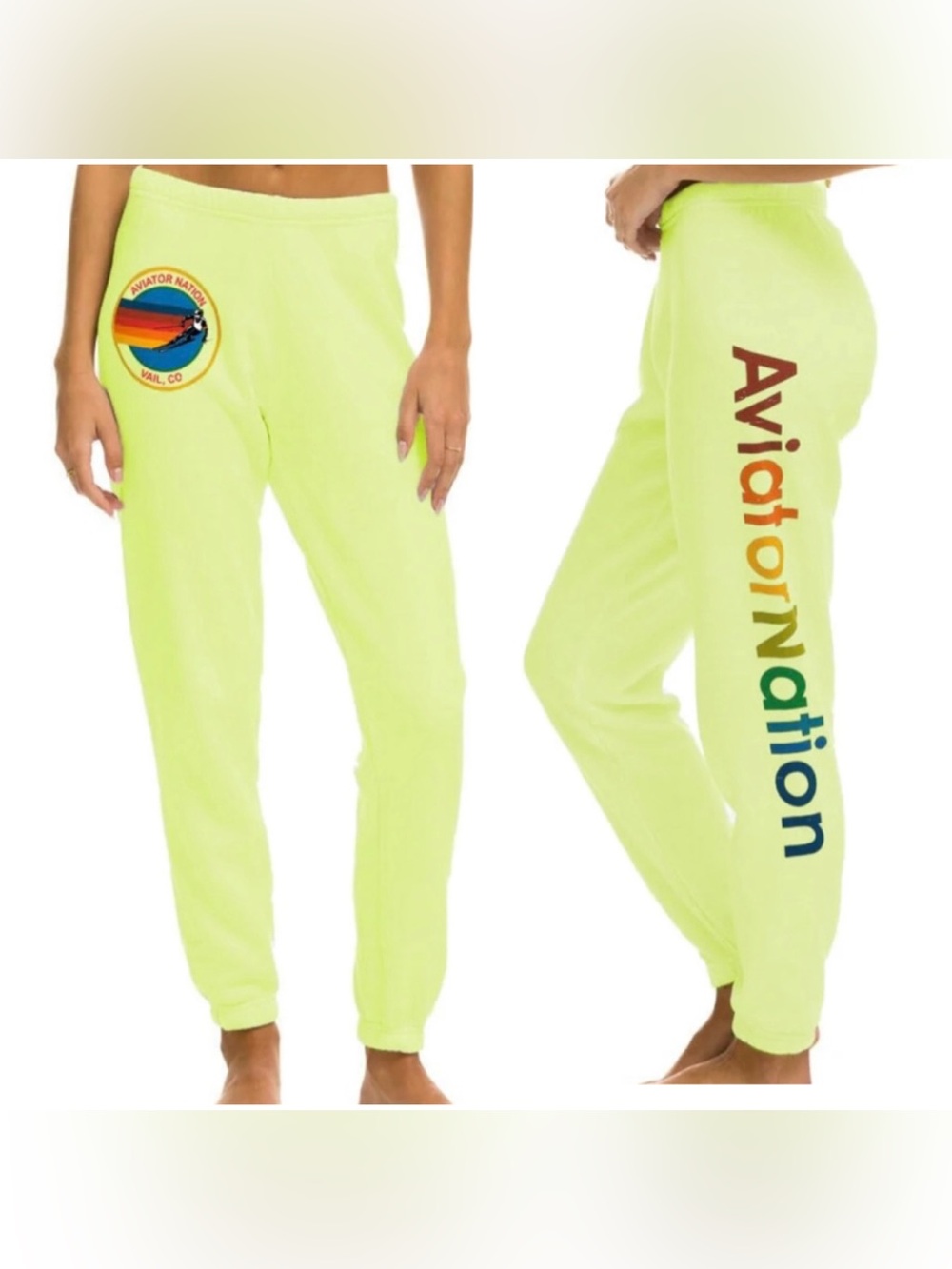 AVIATOR NATION VAIL SWEATPANTS -
NEON YELLOW